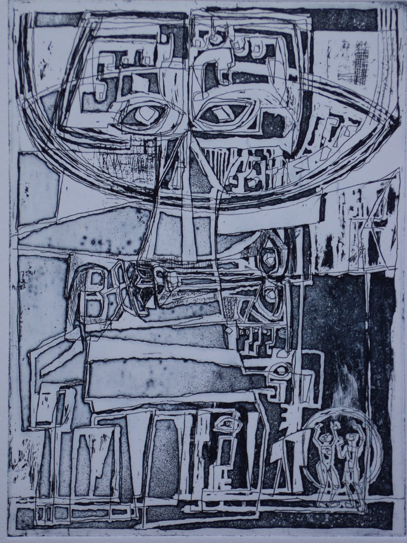 A Föld szelleme II (rézkarc, 20 x 15 cm, 2014) 