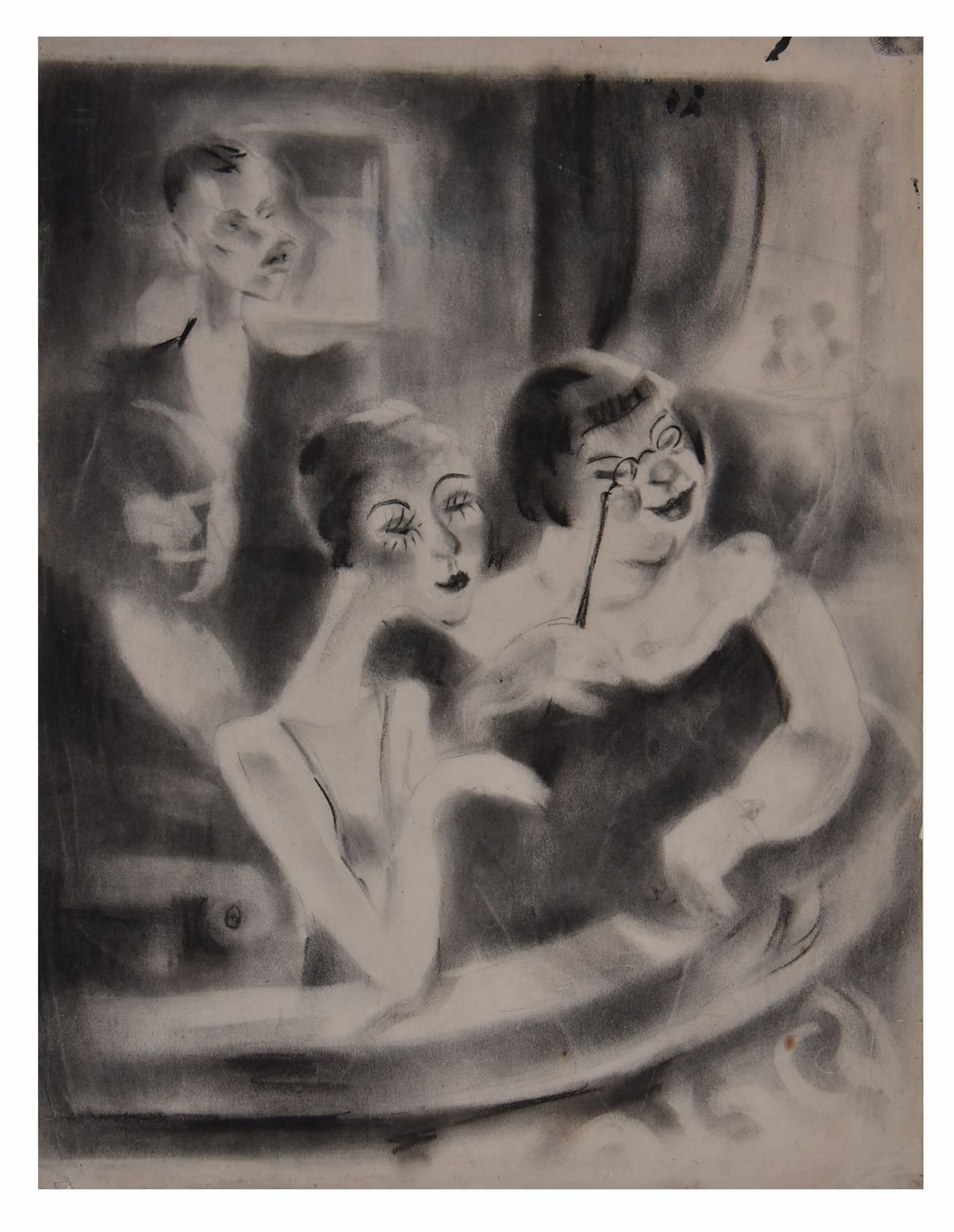 Hírességek a páholyban (1930-as évek –Körösvidéki Múzeum, Nagyvárad) 