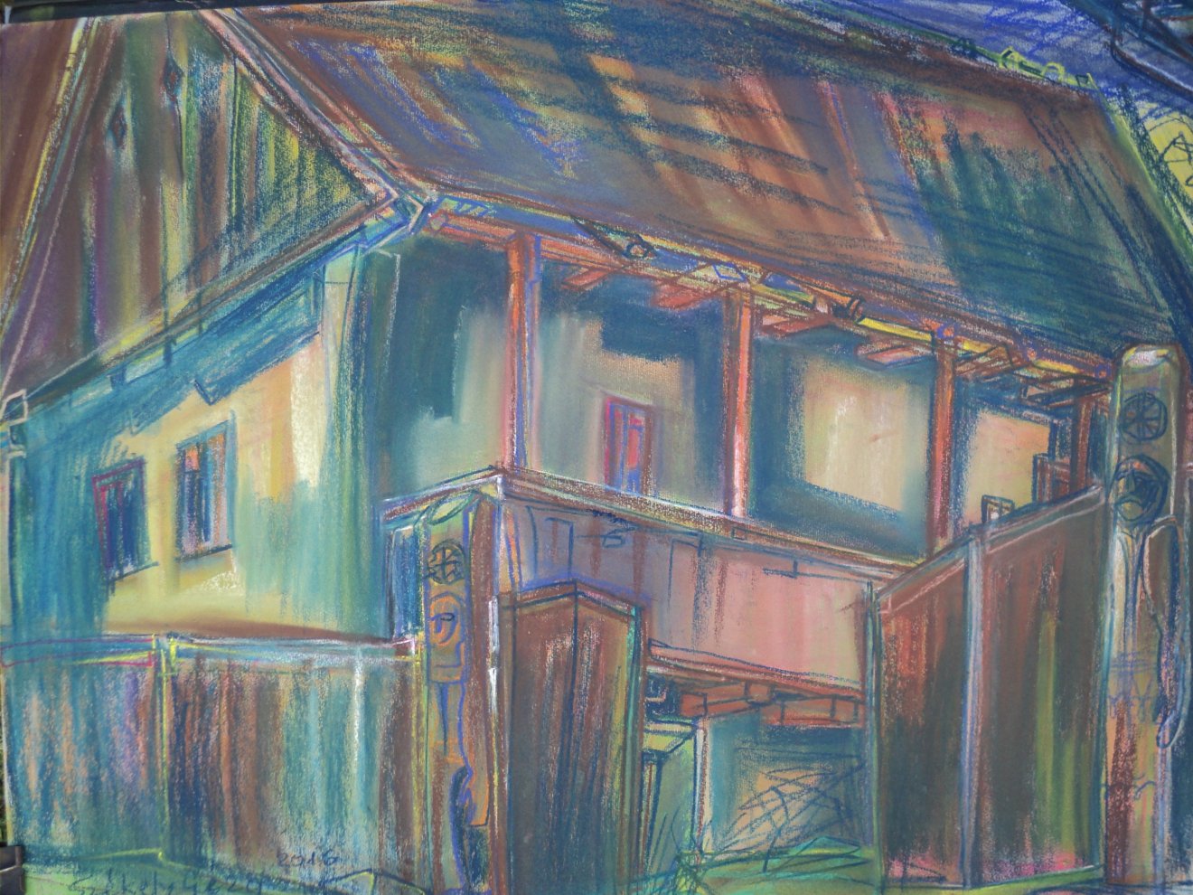 Őrzők (pasztell, 50 x 70cm) 