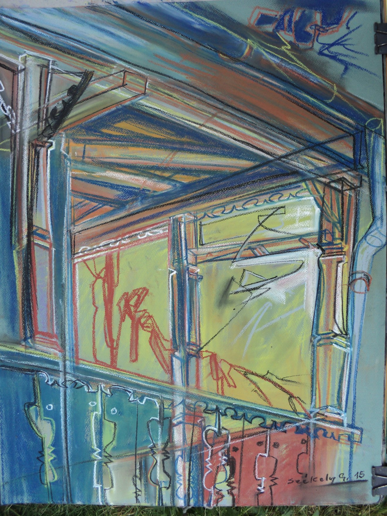 Pitvar (pasztell, 70 x 50 cm, 2016) 