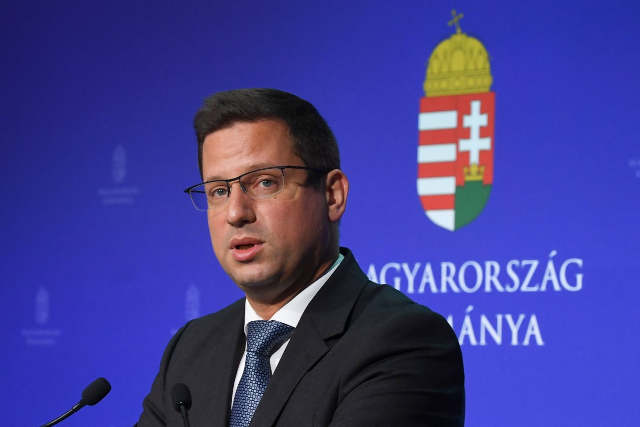 Gulyás Gergely miniszter •  Fotó: MTI/Illyés Tibor