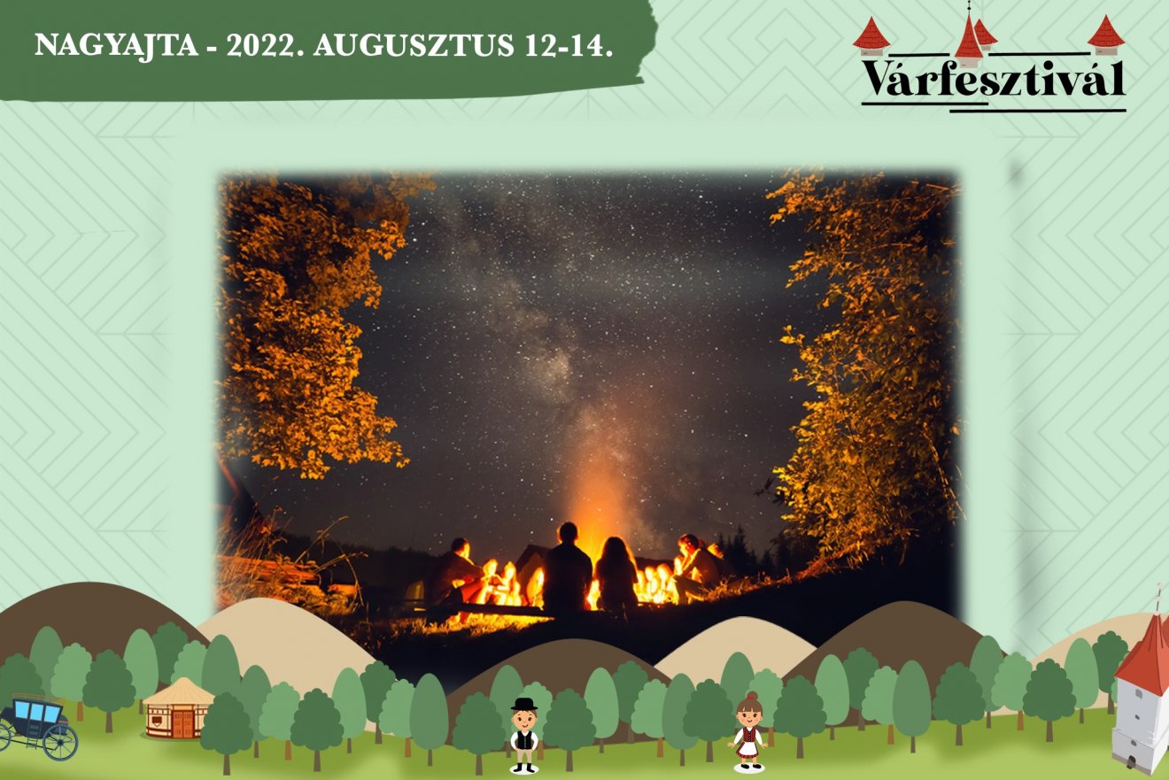 A péntek esti tábortűz már csak fokozni tudja a Várfesztivál családias és bensőséges hangulatát •  Fotó: Facebook/Várfesztivál