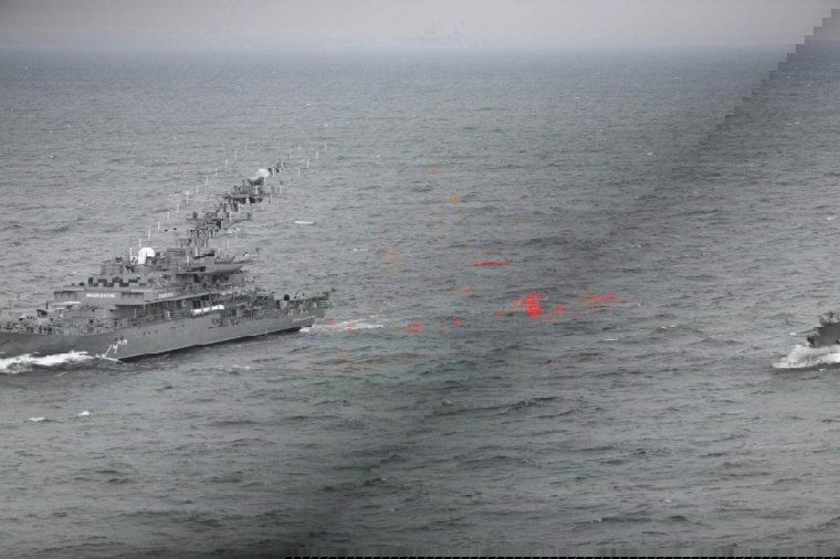 Aknának ütközött és megsérült a román haditengerészet hajója a Fekete-tengeren