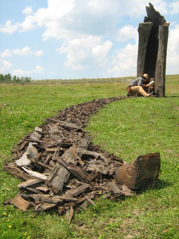 Kapu - fa, 300x100x600 cm, 2009, Uzonkafürdő 