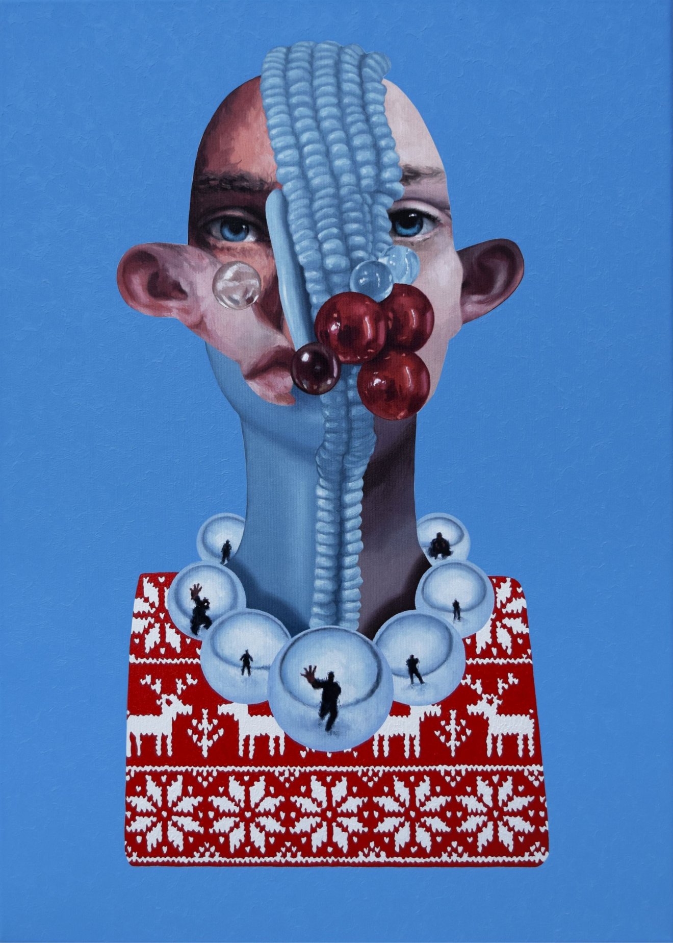 Négy évszak (Tél), 2018, olaj, vászon, 70x50 cm 