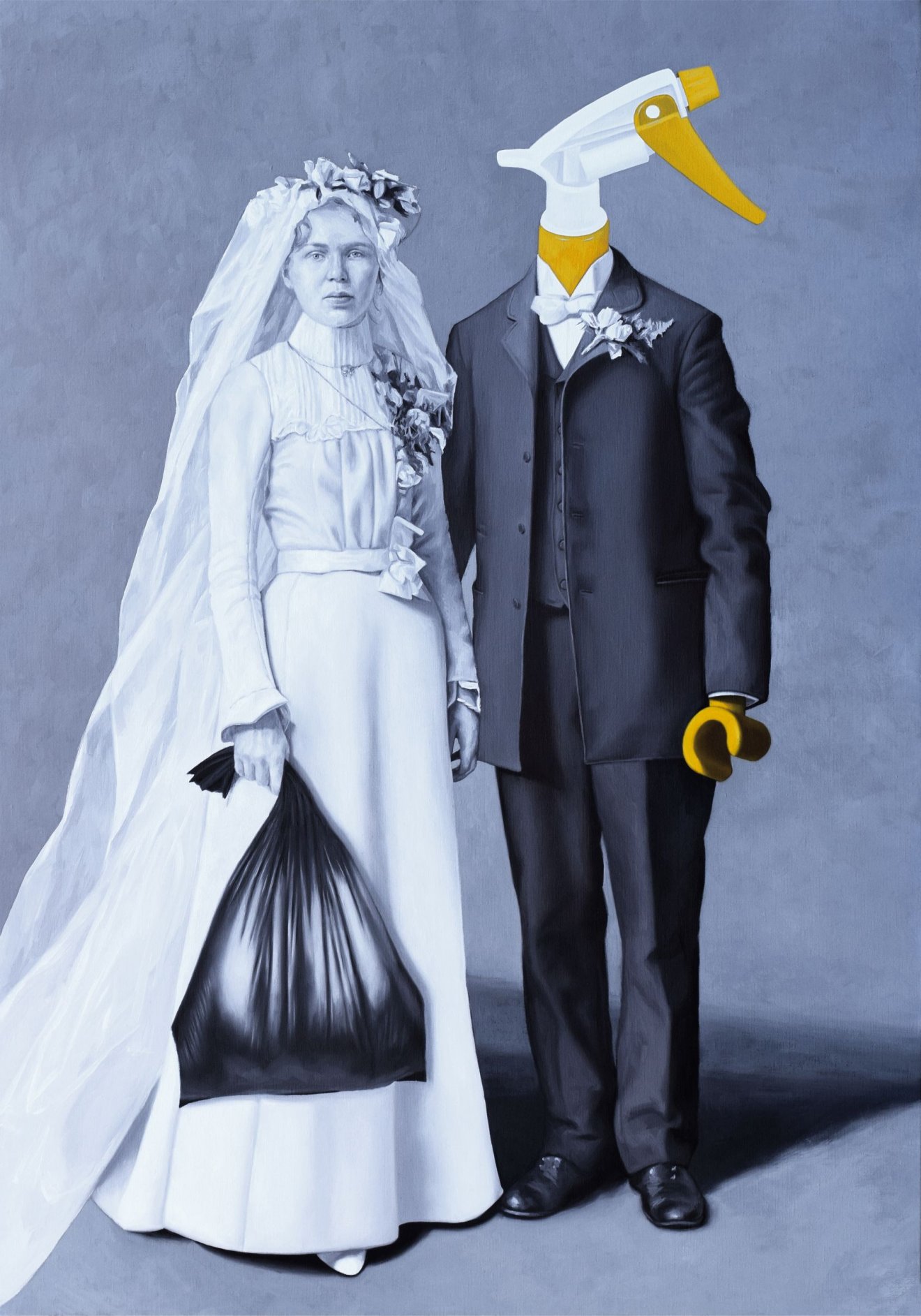 Jóban-Rosszban, 2020, olaj vászon, 100x70 cm 