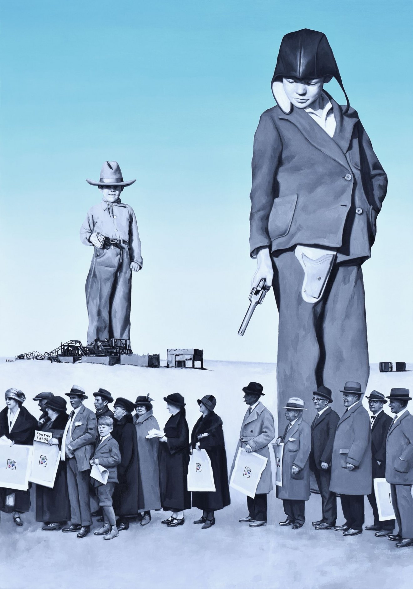Play, 2020, olaj, vászon, 100x70 cm 