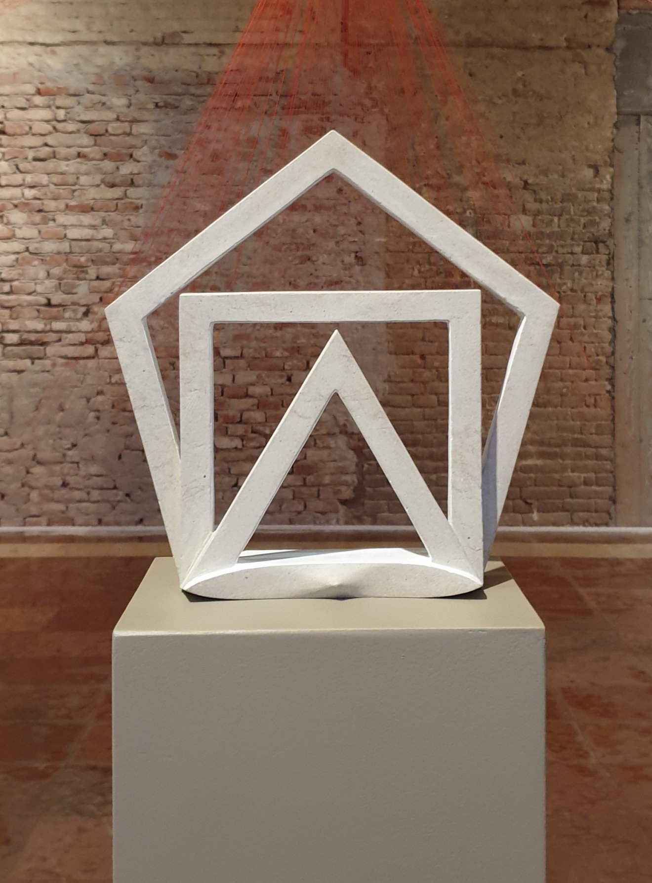Polygonum I - kő, 30x30x6 cm, 2021 