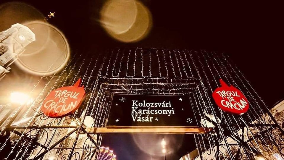 Ez a magyar nyelvű tábla verte ki a biztosítékot többségi körökben •  Fotó: Csoma Botond/Facebook