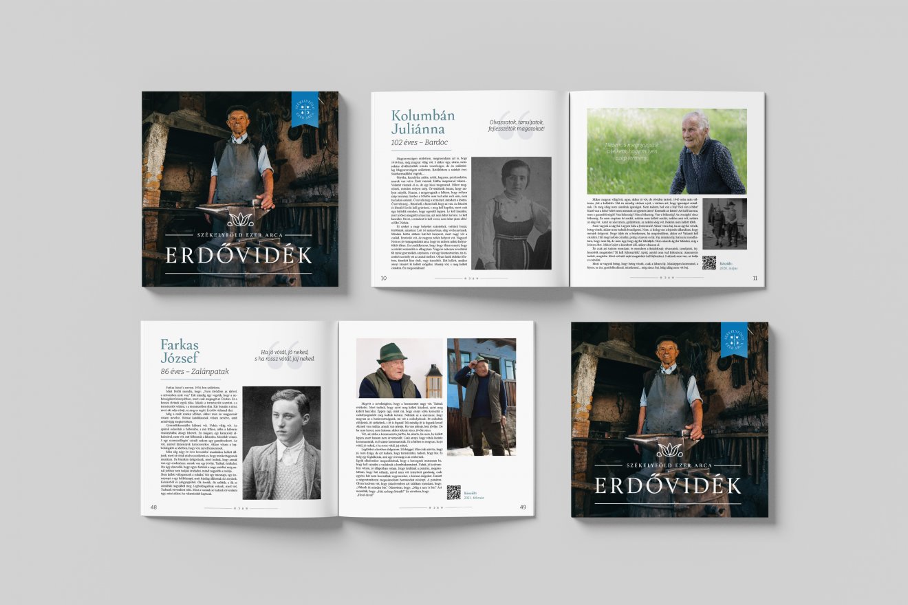 Emberközelbe hozott történelem. Archív fotók is látható az interjúalanyokról, és az aktuális fotó is, ami a videó rögzítésekor készült • Fotó: Székelyföld 1000 arca