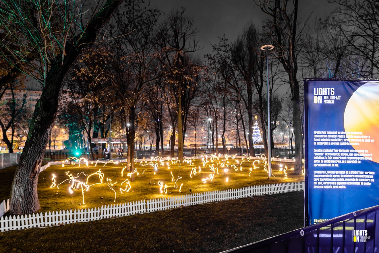 Az installációk mellé azok áramfogyasztását is kiírják •  Fotó: Facebook/Lights on Romania