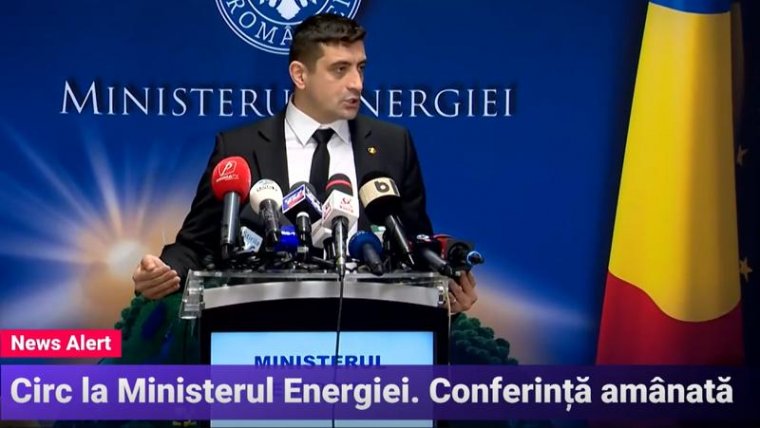 Ezúttal az energiaügyi minisztériumban mutatott be magánszámot George Simion, csendőr kísérte ki az épületből