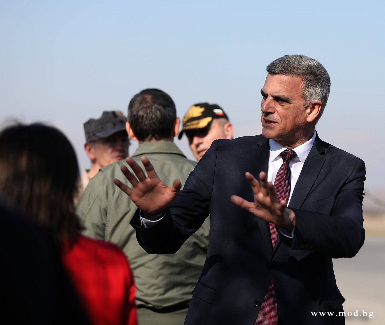 Sztefan Janev nem volt hajlandó háborúnak nevezni az orosz-ukrán katonai szembenállást •  Fotó: Bulgária védelmi minisztériuma