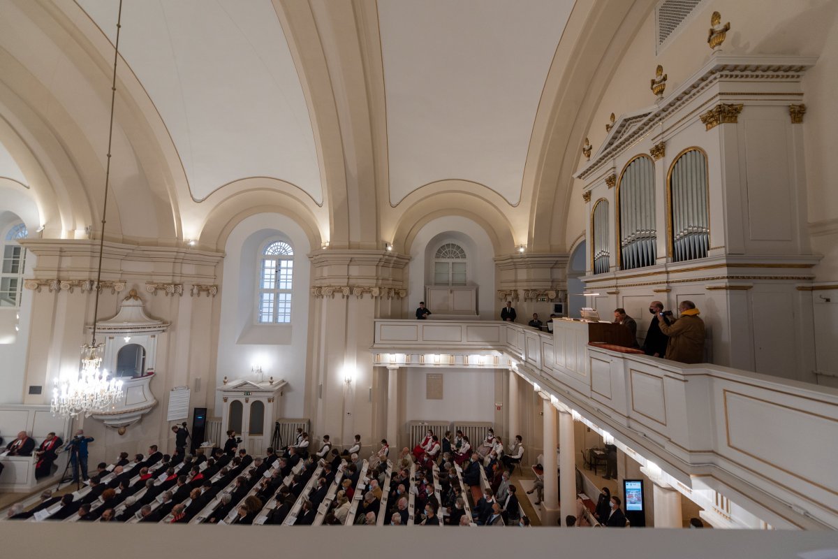 Az orgona otthona. A gyönyörűen felújított kolozsvári evangélikus templomot tavaly ősszel szentelték újra  •  Fotó: Kiss Gábor/MTI
