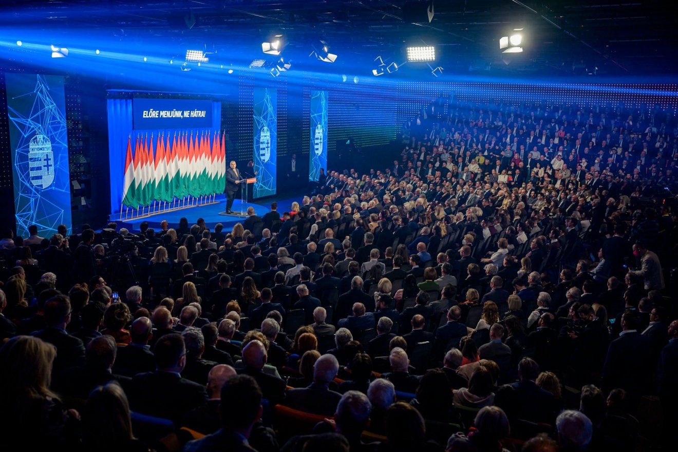 A Budapesten megtartott évértékelő a Várkert Bazárban •  Fotó: Fidesz/Facebook