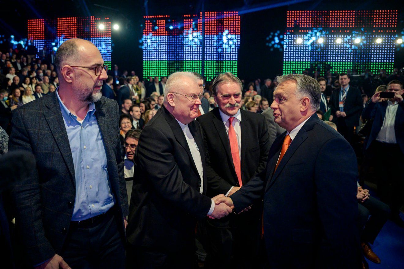 Kelemen Hunor RMDSZ-elnök is részt vett Orbán Viktor évértékelőjén •  Fotó: Fidesz/Facebook