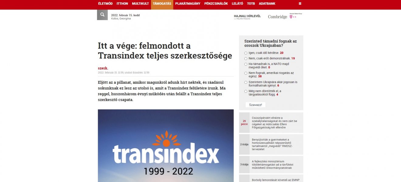 •  Fotó: Transindex.ro/Képernyőmentés