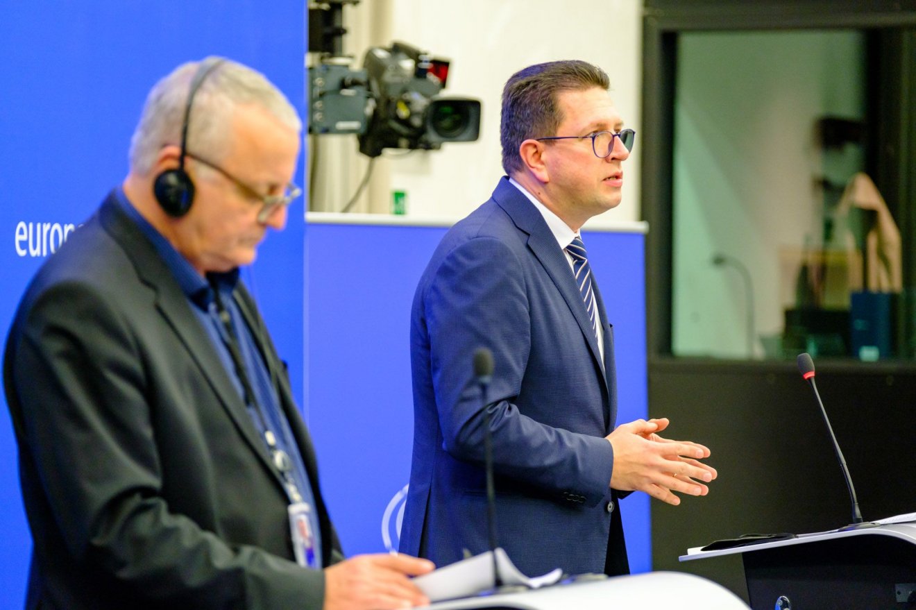 Vincze Loránt és Francois Alfonsi, az Intergroup társelnökei ismertették a javaslatokat •  Fotó: Vincze Loránt EP-képviselő sajtóirodája