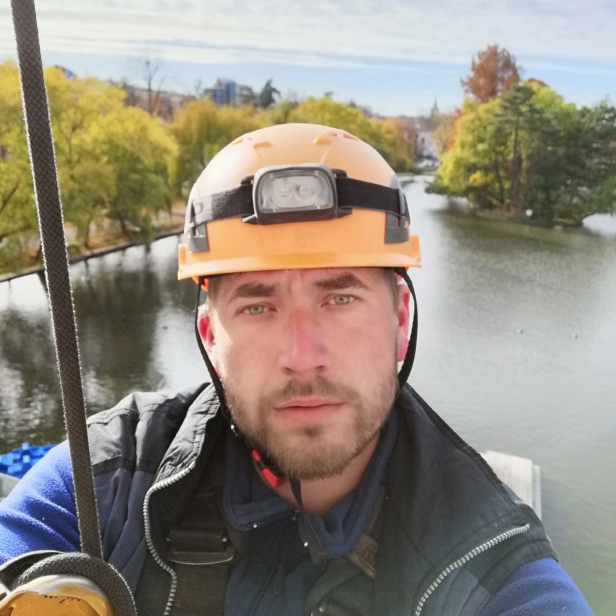 Balog Norbert: az ipari alpinizmushoz hozzátartozik az izgalom •  Fotó: Facebook/Norbert Balog