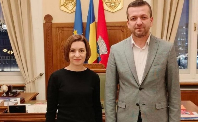 Rövid magánlátogatást tett Nagyváradon Maia Sandu moldovai államfő
