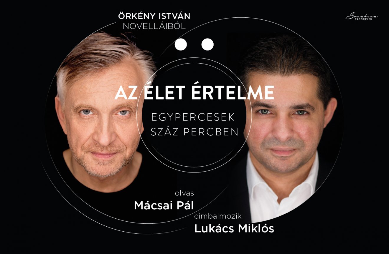 Az Örkény világára kivételes érzékenységgel rezonáló két előadóművész: Mácsai Pál színész és Lukács Miklós zenész is fellép Aradon •  Fotó: Aradi Kamaraszínház