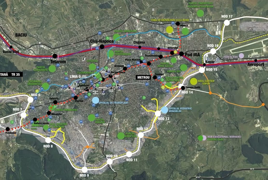 Körgyűrűtérkép Kolozsváron