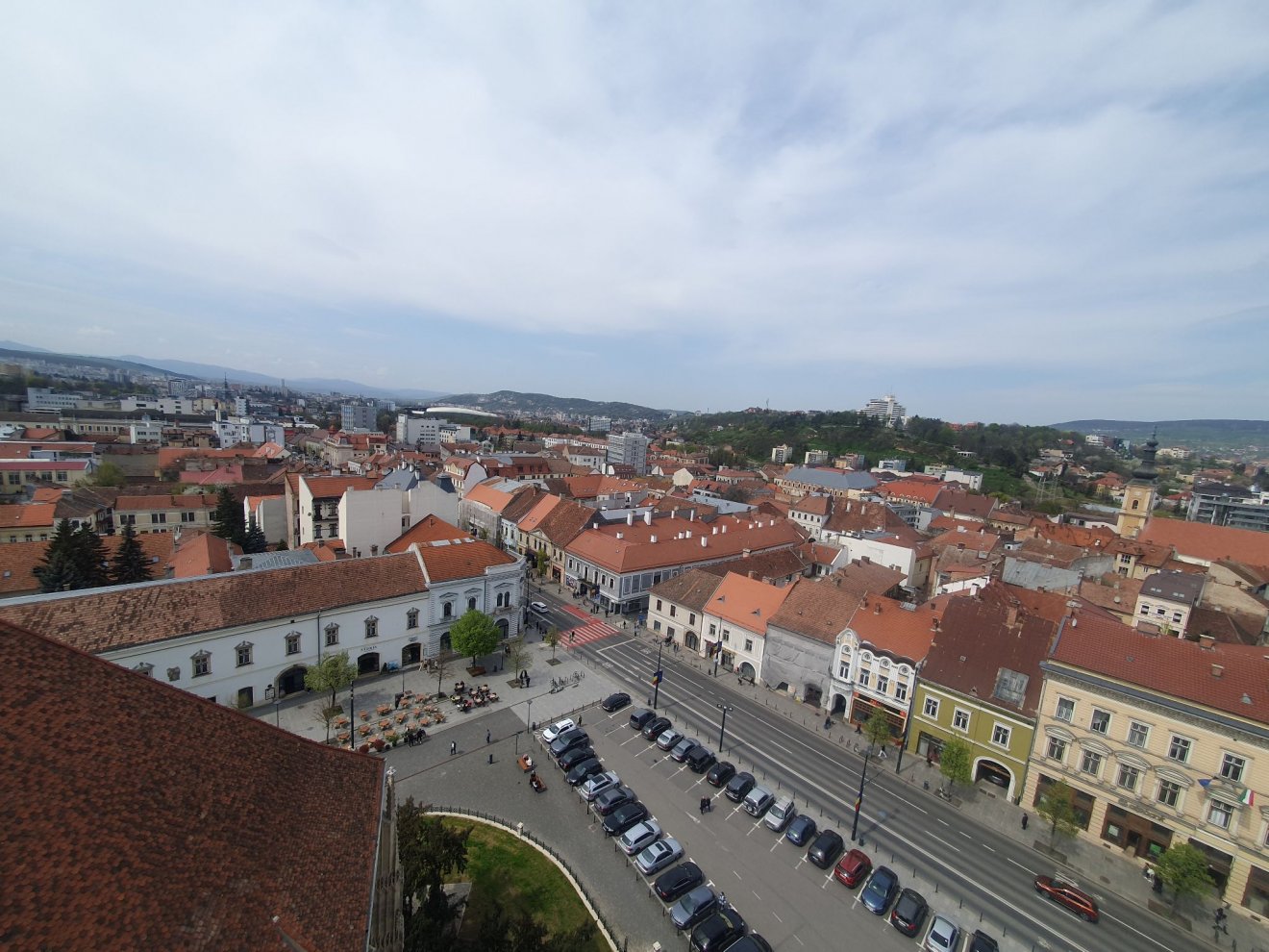 Madártávlat a kolozsvári Szent Mihály-templom tornyából •  Fotó: Bőjte Csongor
