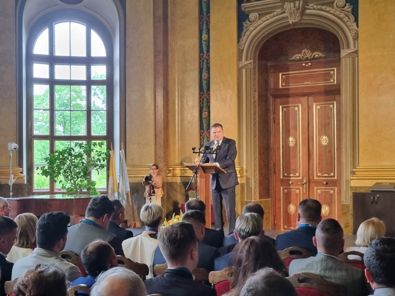 Cseke Attila fejlesztési miniszter kiemelte az RMDSZ kormányzati szerepének fontosságát •  Fotó: Bálint Eszter