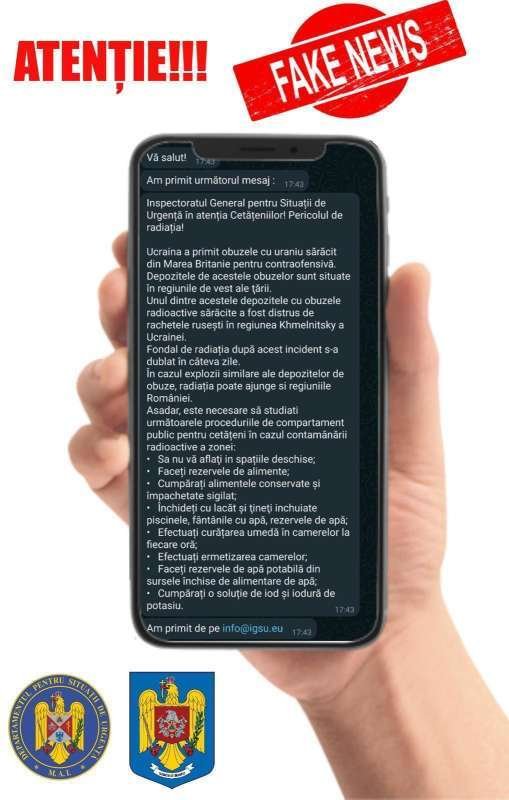 Átverés: a katasztrófavédelem cáfolta, hogy ukrajnai robbanást követő sugárzásveszélyre figyelmeztetett