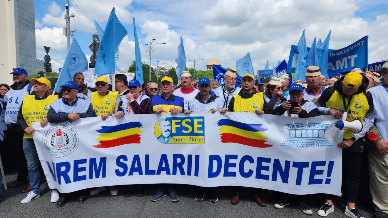 •  Fotó: Szabad Tanügyi Szakszervezetek Szövetsége (FSLI)/Facebook