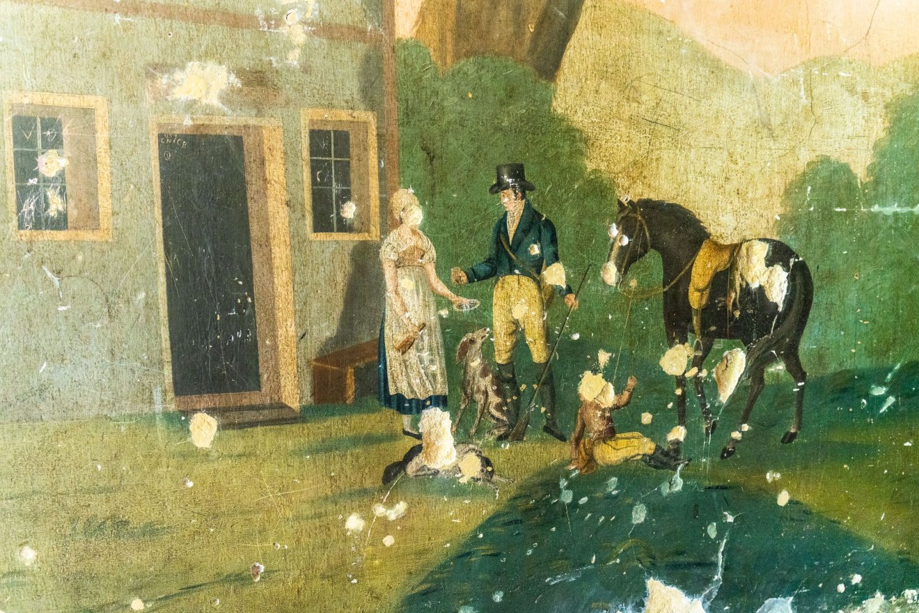 Az 1827-ben épített műemléképületet belső díszítése, egységes ikonográfiái, valamint falkép-sorozatok teszik Erdélyben egyedülállóvá •  Fotó: Kocsis B. János