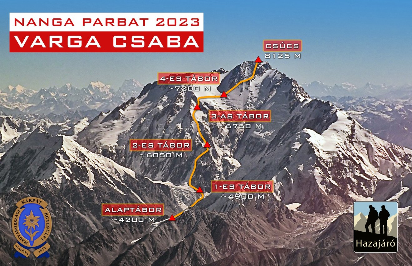 A nagyváradi hegymászó a világ 9. legmagasabb hegycsúcsa, a 8125 méteres Nanga Parbat megmászására készül •  Fotó: Hazajáró/Facebook