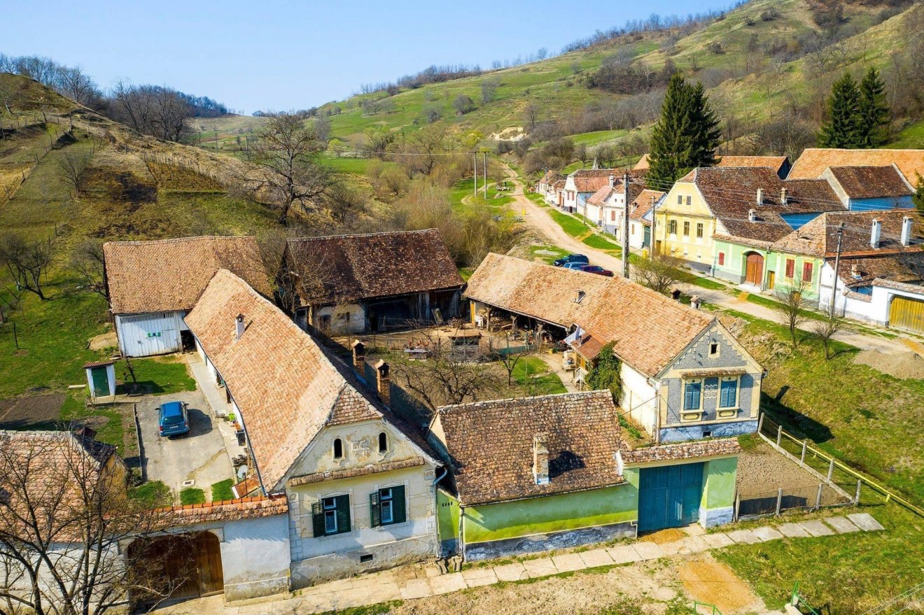Szász házak. A Szeben megyei Riomfalva Medgyestől húsz kilométerre fekszik •  Fotó: Transilvania Noastră/Erdélyünk/Unser Siebenbürgen / Facebook