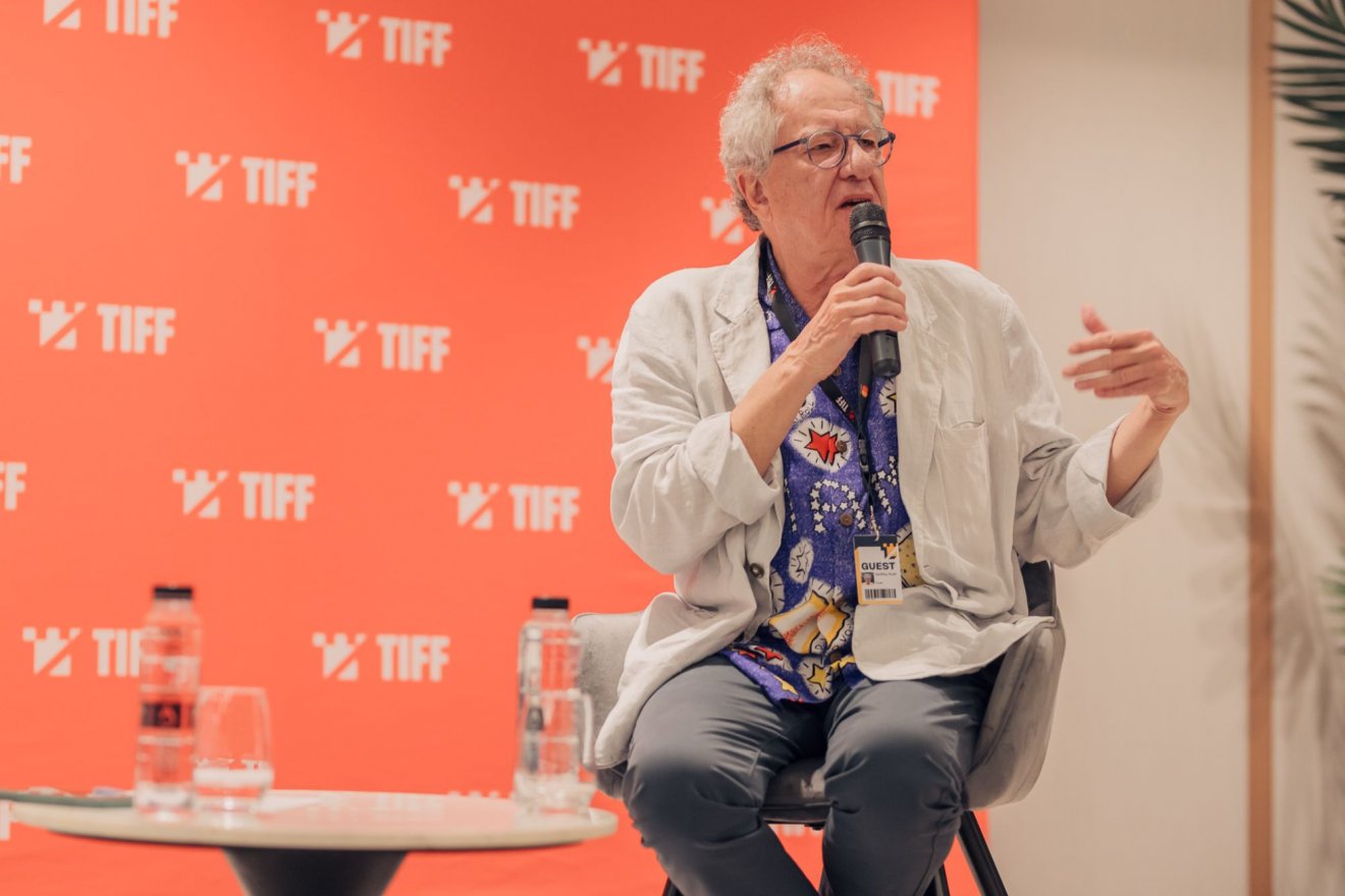 Geoffrey Rush ausztrál színész Kolozsváron: „a színpadon a színésznek minden este a maximumot kell nyújtania” •  Fotó: Chris Nemes / TIFF