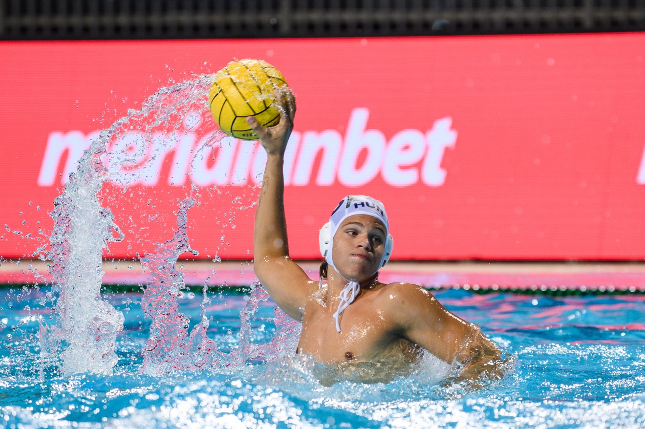 Pintér Noah, a magyar válogatott csapatkapitánya •  Fotó: Waterpolo.hu