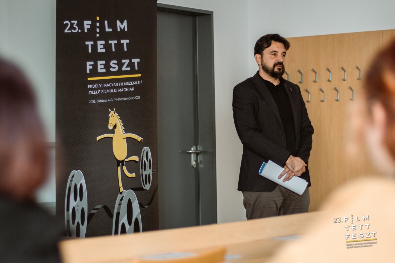 Kollarik Tamás, az NMHH elnöki főtanácsadója •  Fotó: Filmtettfeszt/Facebook