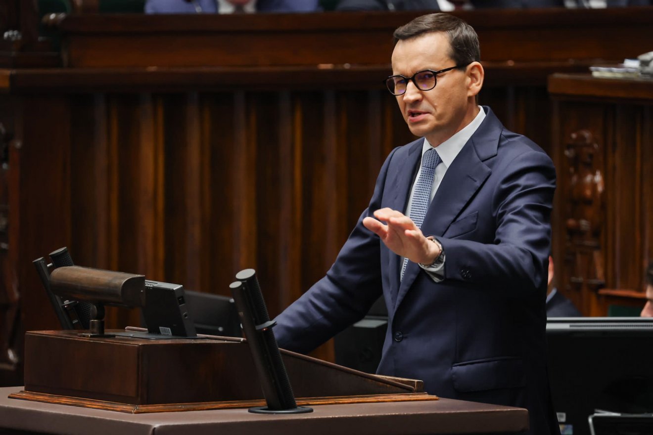 Mateusz Morawiecki lengyel kormányfő szerint Varsó újabb ukrán termékeket vehet fel a tilalmi listára •  Fotó: Mateusz Morawiecki/Facebook