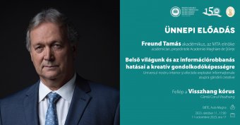 Freund Tamás neurobiológus, az MTA elnöke tart előadást a kolozsvári magyar felsőoktatás jubileumának zárásaként