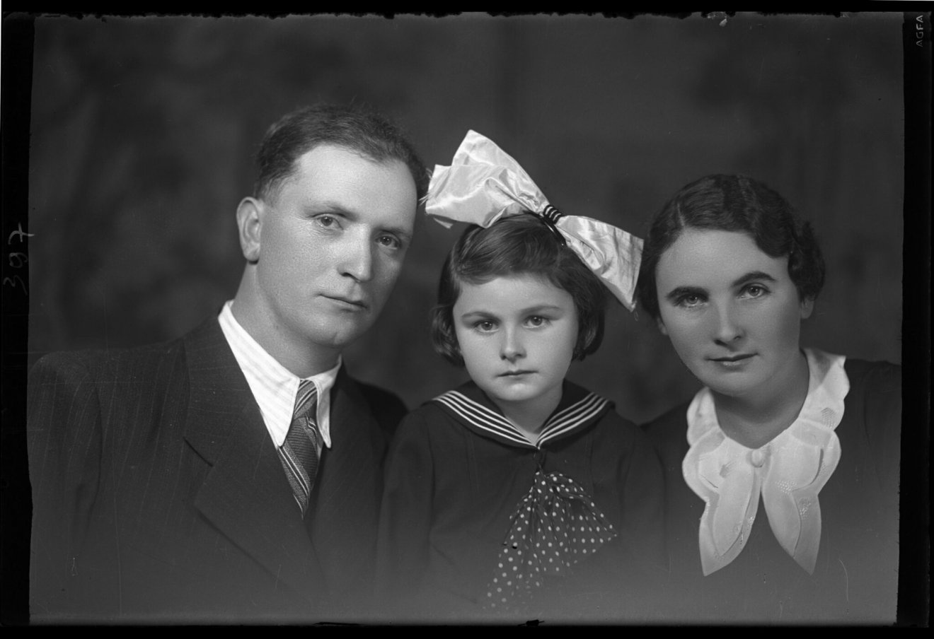 A Berkovits család három tagja. Mindhármukat Auschwitzben gyilkolták meg •  Fotó: US Holocaust Memorial Museum – Suba Zoltán/via AMH