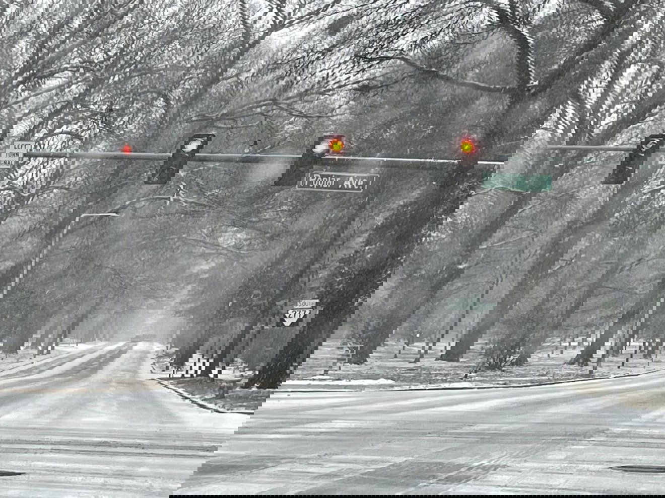 A Tennessee állambeli Memphisben is fagyos idő van •  Fotó: Facebook/Meteorologist Spencer Denton