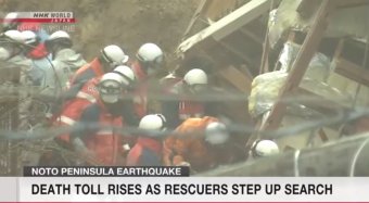 Élve mentettek ki egy 90 éves japán nőt a romok alól öt nappal a földrengés után