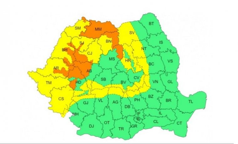 Kiadós esőzések várhatók Erdélyben és a Partiumban
