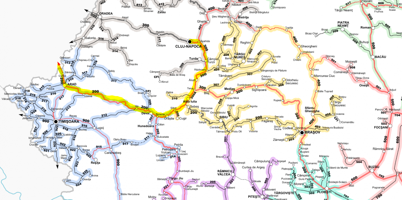 A Kolozsvár–Budapest-járat új útvonala •  Fotó: Illusztráció