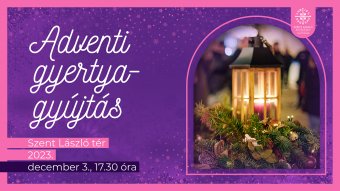 Meggyújtják a hétvégén az első adventi gyertyát a nagyváradi Szent László téren és a római katolikus székesegyház előtt is
