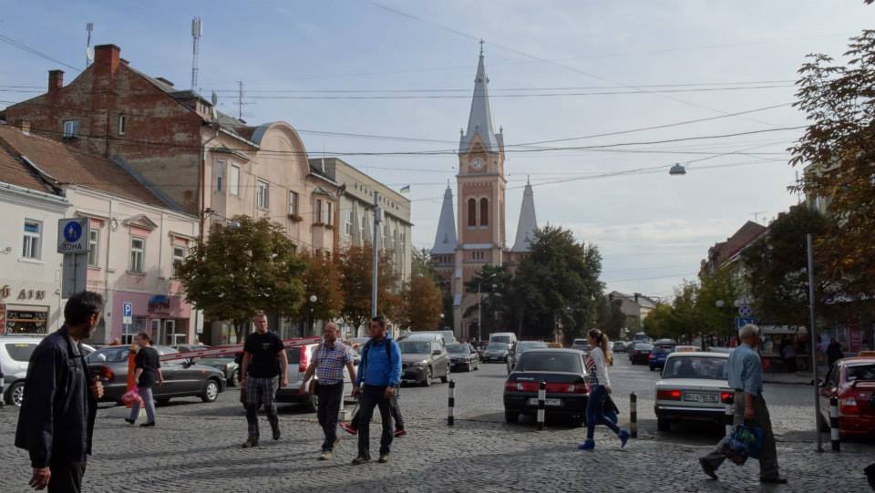 Munkács patinás belvárosa, a kép még a háború előtti időben készült •  Fotó: Hazajáró/Facebook
