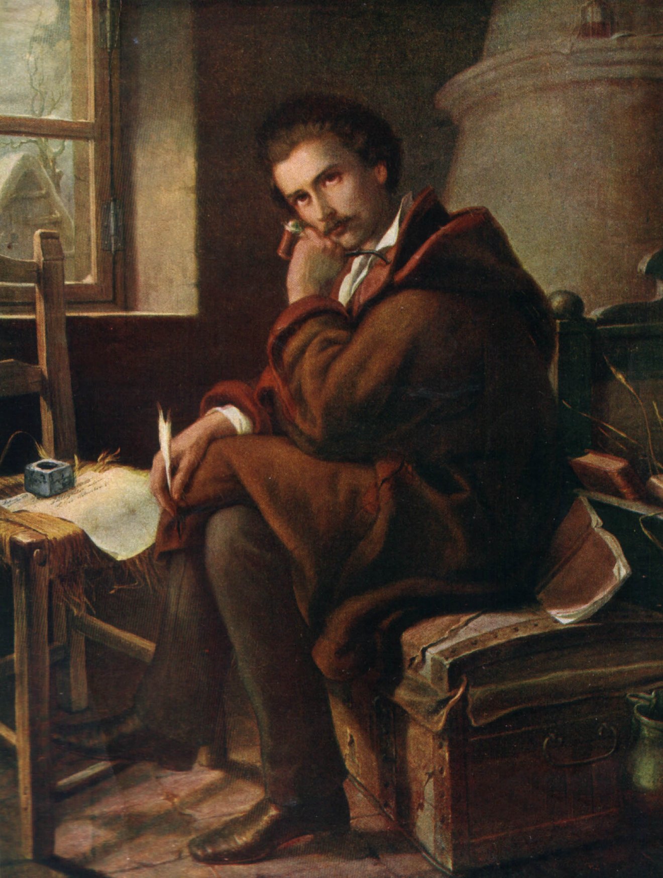 Petőfi Debrecenben: Orlay Petrich Soma 1844-ben festette meg a költő arcképét •  Fotó: wikimedia