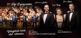 Kolozsváron lép fel márciusban a 100 Tagú Cigányzenekar