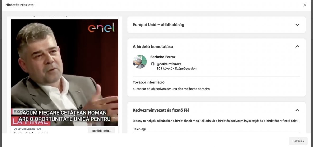 Marcel Ciolacu arcával is terjesztettek már valótlan információkat a netes csalók •  Fotó: Gazda Árpád / képernyőmentés