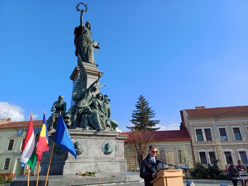 Faragó Péter parlamenti képviselő az összetartozás megerősítésének fontosságát hangsúlyozta •  Fotó: Pataky Lehel Zsolt
