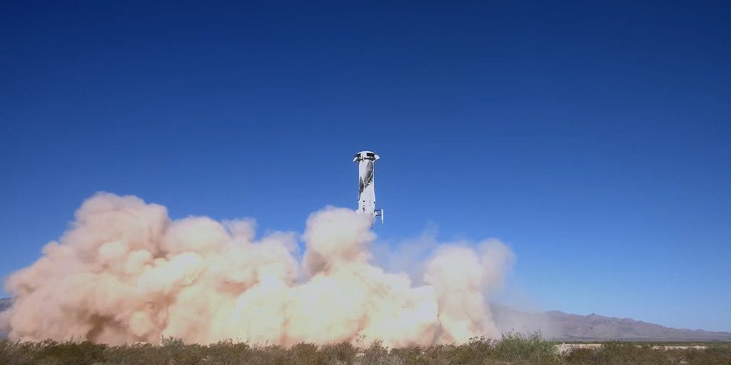 A valaha az űrbe kijutott legidősebb embert is szállította mostani útján a Blue Origin kapszulája •  Fotó: X/Blue Origin